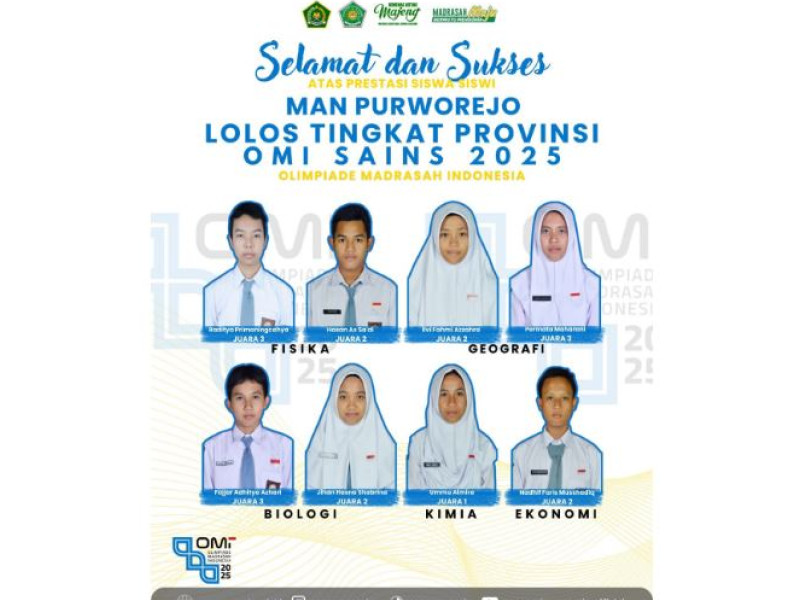 Olimpiade Madrasah Indonesia (OMI) Tingkat Kabupaten Purworejo Tahun 2025